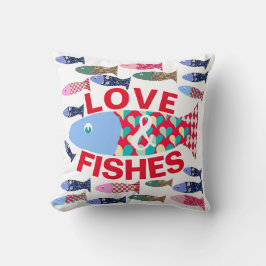 Kärlek och Kisses eller Fishes självt vid kusterna Kudde