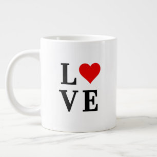 KÄRLEK och kortlivad Elegant Jumbo Mugg
