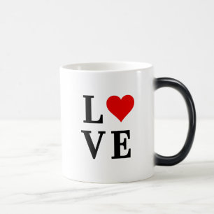 KÄRLEK och kortlivad Elegant Magisk Mugg