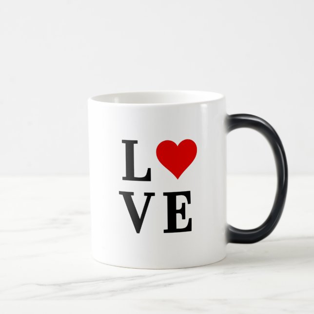 KÄRLEK och kortlivad Elegant Magisk Mugg (Höger)