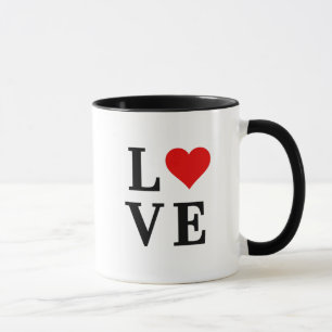 KÄRLEK och kortlivad Elegant Mugg