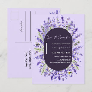 Kärlek och Lavender   Budgetens Möhippa Inbjudan