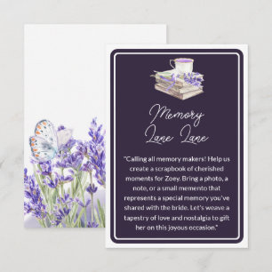Kärlek och Lavender Minnesfält Tilläggskort