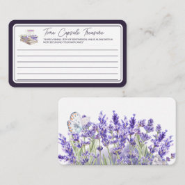 Kärlek och Lavender | Treasure Message för tidskap Tilläggskort