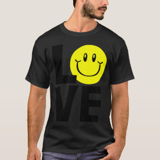 Kärlek och leende pojkvänner t shirt