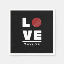 Kärlek Och Lev Cricket Sport Fan Anpassat Namn