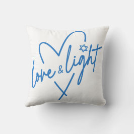 Kärlek och Light Hanukkah Kudde