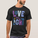 Kärlek och Light Hanukkah Menorah Jewish Chanukah  T Shirt<br><div class="desc">Kärlek och Light Hanukkah Menorah Jewish Chanukah PJs</div>