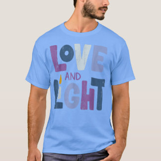 Kärlek och Light Hanukkah T Shirt