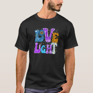 Kärlek och Light Låt oss Lit Chanukah Hanukkah Boy T Shirt