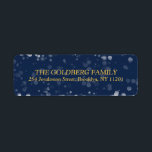 Kärlek och ljus | Faux Foil Loving Bokeh Hanukkah Returadress Etikett<br><div class="desc">En söt Hanukkah-design,  med en vacker bokeh ljus med texten kärlek & light i en metallisk faux foil guld struktur.</div>