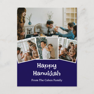 Kärlek och ljus Fotokollage för familjen Hanukka Helg Vykort