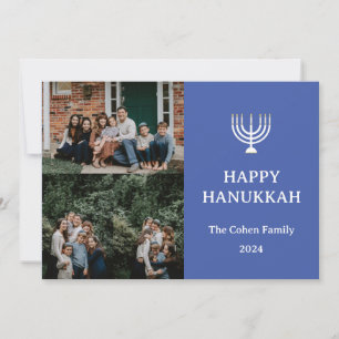 Kärlek och ljus   Fotokollage för familjen Hanukka Julkort