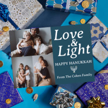 Kärlek och ljus | Fotokollage för familjen Hanukka