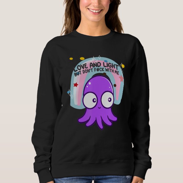 Kärlek Och Ljus Men Fula Inte Med Mig Regnbåge T Shirt (Framsida)