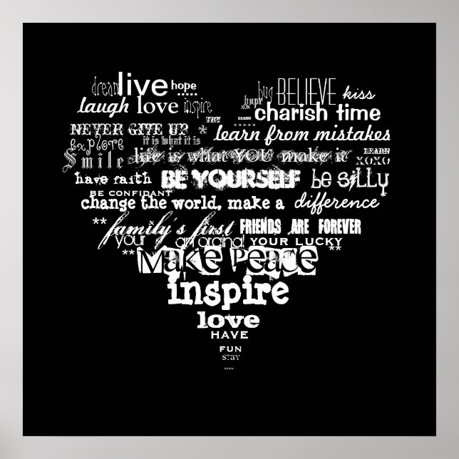 kärlek och lycka poster (Framsidan)