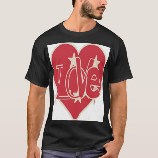 kärlek och lycklig t shirt