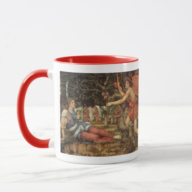 Kärlek och Maiden av John Stanhope Mugg (Vänster)