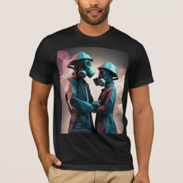 KÄRLEK OCH MOTSTÅND Isometrisk lågpolkatalog T Shirt