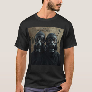 KÄRlek OCH MOTSTÅNDSANDS Nutida grafik T Shirt