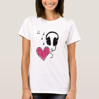 Kärlek och musik t-shirt
