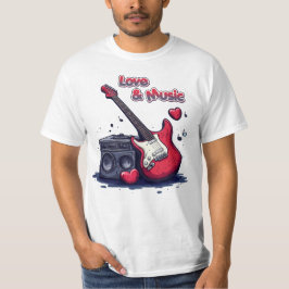 Kärlek och musik t shirt