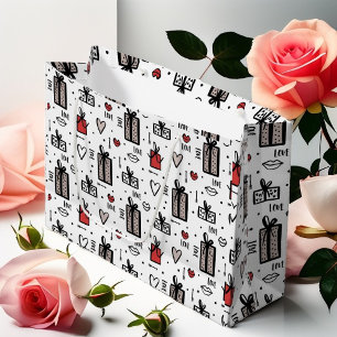 Kärlek och presenterar alla hjärtans dag Hand ploc