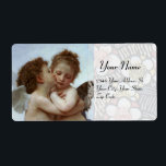 Kärlek och Psyche as Children Bröllopsfest Fraktsedel<br><div class="desc">Elegant,  konstnärlig och klassisk design utförd av L'Kärlek et Psyche,  enfants oljemålning av William-Adolphe Bouguereau (1825-1905).</div>