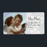Kärlek och Psyche as Children Bröllopsfest Fraktsedel<br><div class="desc">Elegant,  konstnärlig och klassisk design utförd av L'Kärlek et Psyche,  enfants oljemålning av William-Adolphe Bouguereau (1825-1905).</div>
