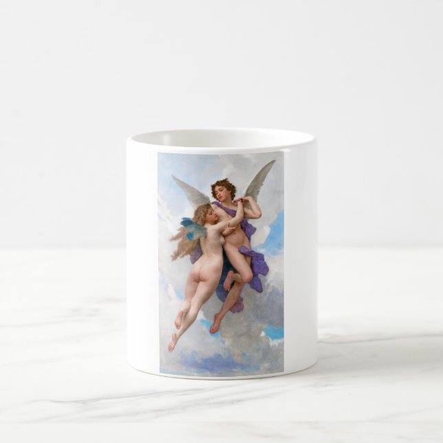 Kärlek och Psyche, Bouguereau Kaffemugg (Center)