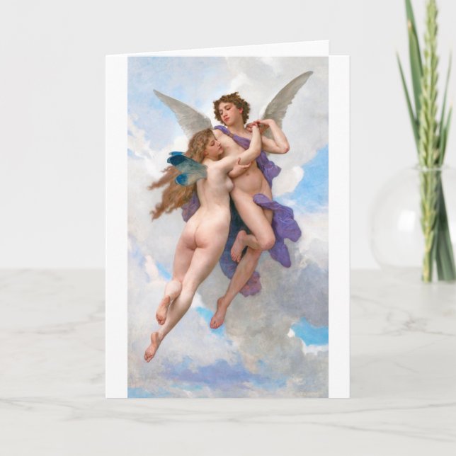 Kärlek och Psyche, Bouguereau Kort (Framsida)