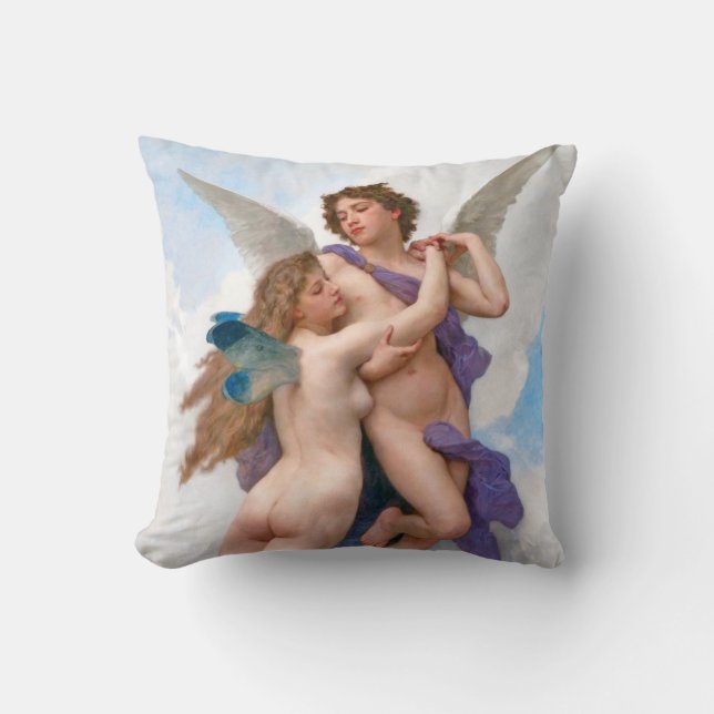 Kärlek och Psyche, Bouguereau Kudde (Framsida)