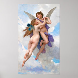 Kärlek och Psyche, Bouguereau Poster