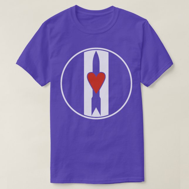 kärlek och raketer t shirt (Design framsida)