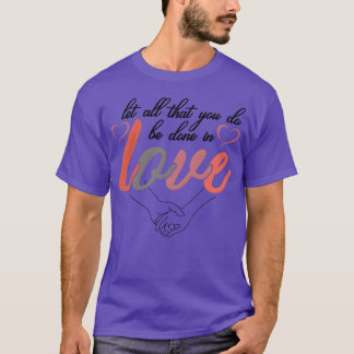 Kärlek och relationsflicka t shirt