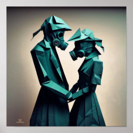 KÄRLEK OCH RESISTANS Origami 2 Poster