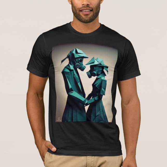 KÄRLEK OCH RESISTANS Origami 2 T Shirt (Framsida)
