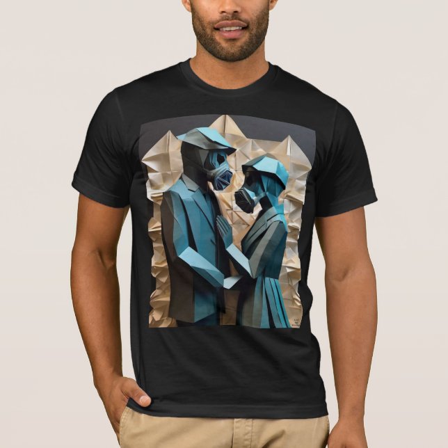 KÄRLEK OCH RESISTANS Origami 3 T Shirt (Framsida)