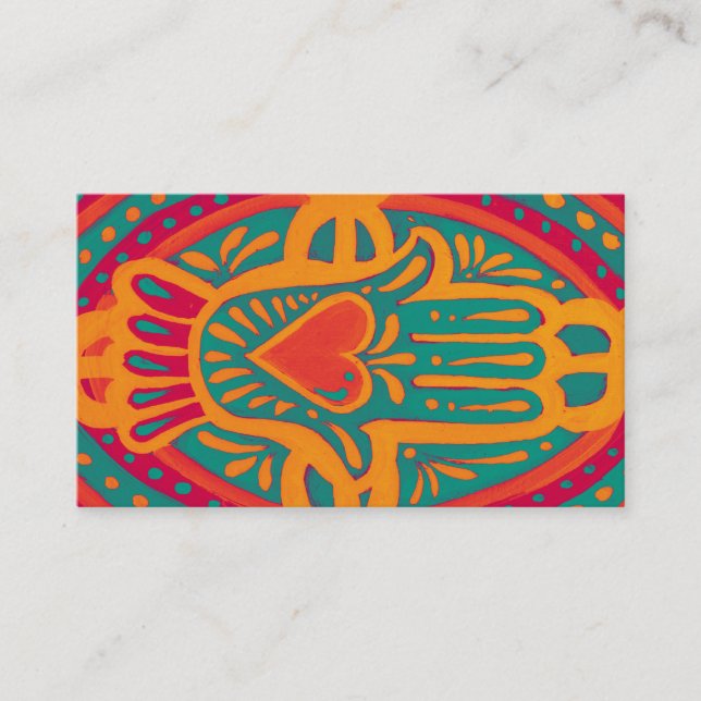 Kärlek och rikedom till dig visitkort (Framsida)