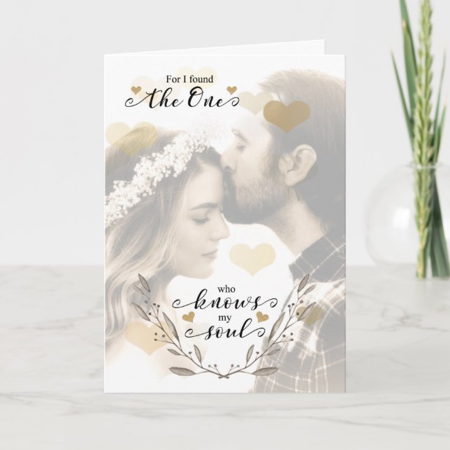 Kärlek och Romantik hittade den som känner min sjä Kort (Framsida)