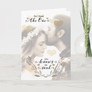 Kärlek och Romantik hittade den som känner min sjä Kort
