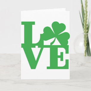 KÄRLEK och Shamrocks Kort