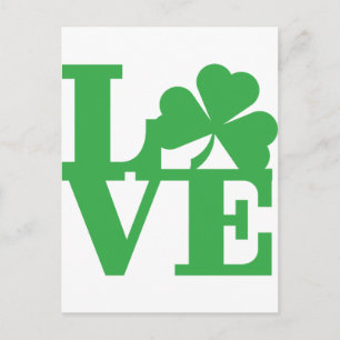 KÄRLEK och Shamrocks Vykort