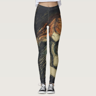 Kärlek och smärta (Vampyren) (av Edvard Munch) Leggings