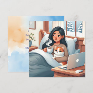 Kärlek och stöd till någon som är kroniskt sjuk kort