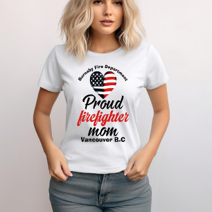 Kärlek och stöder brandsläckare mammor t shirt