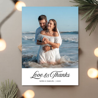 Kärlek och tack Födelsedag lite Hälsningskort Julkort