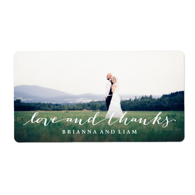 Kärlek och tack för ett enkelt Fullt-utfall i skri Fraktsedel (Framsidan)