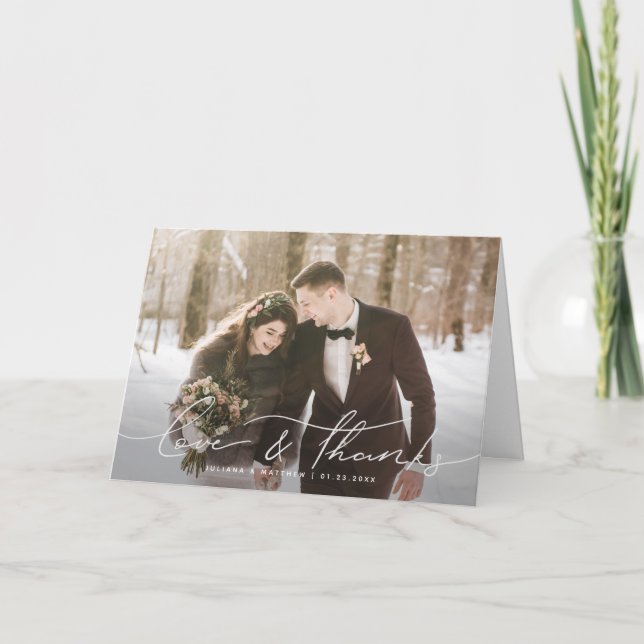 Kärlek och tack för Modern hand, skript Bröllop (Framsida)