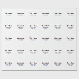 Kärlek och tack lila orange ett par namn datum presentpapper